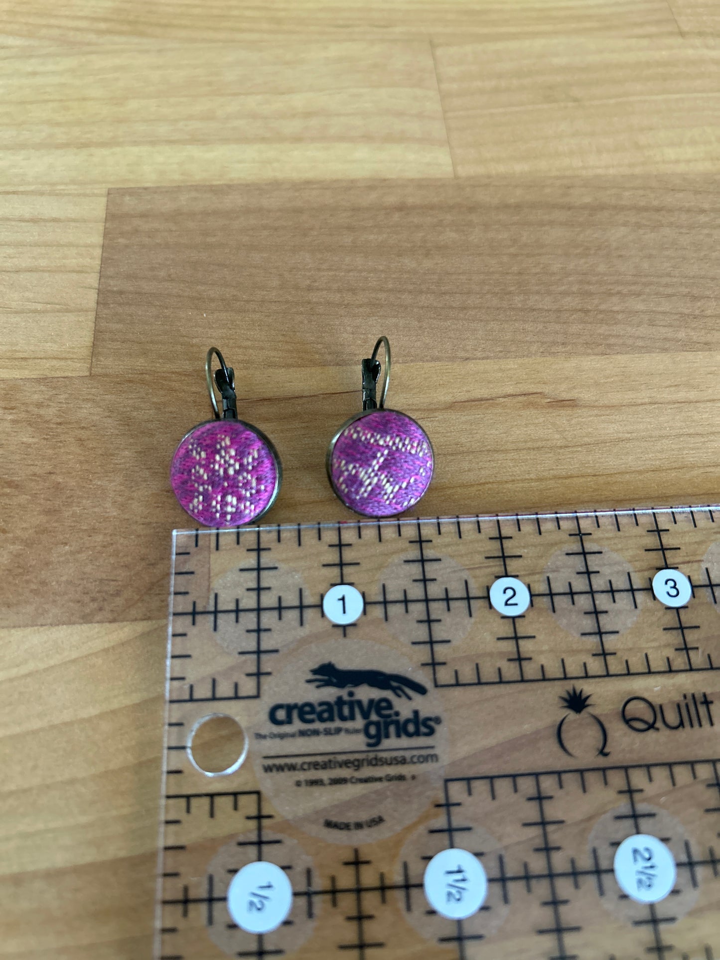 Purple Leaves Earrings
