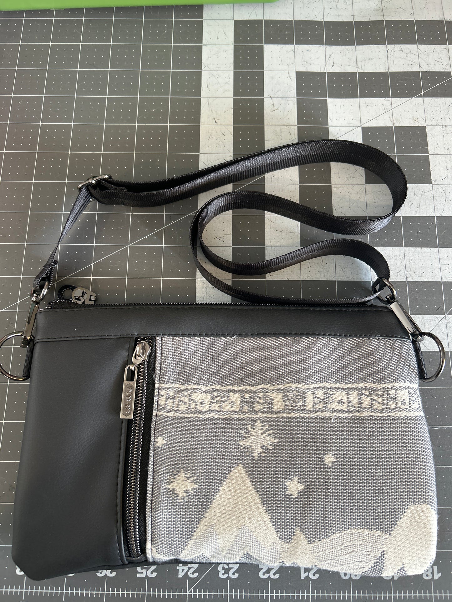 Grey Mountains large zippy crossbody