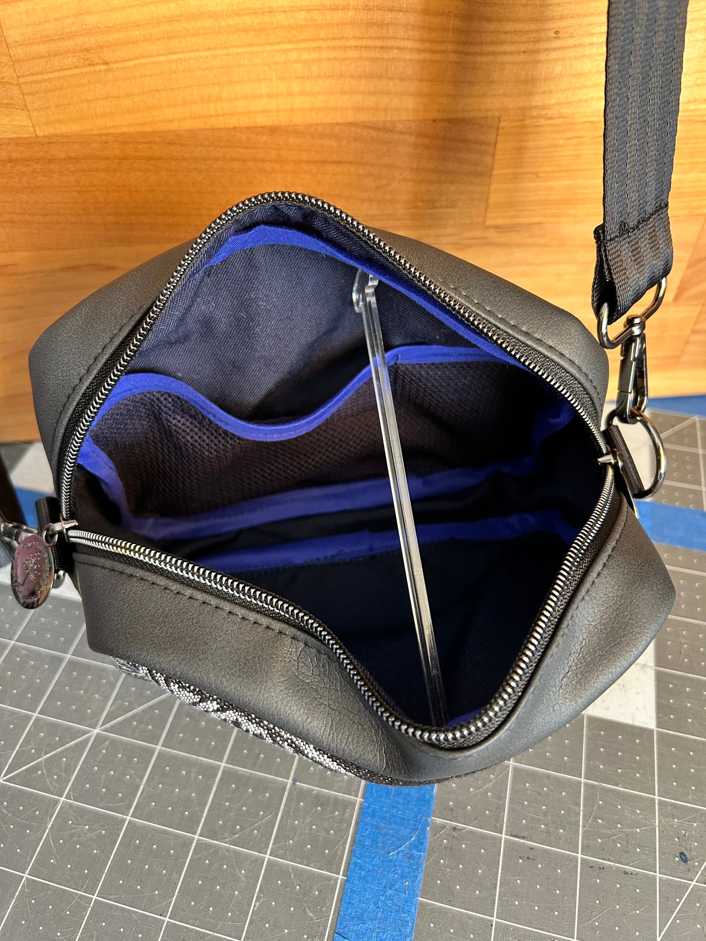 Black Tree Crossbody Pouch