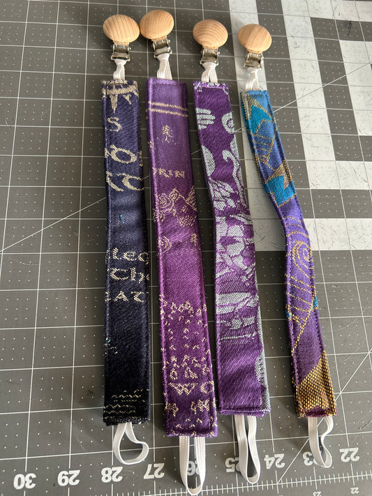 Purple Pacifier Clip