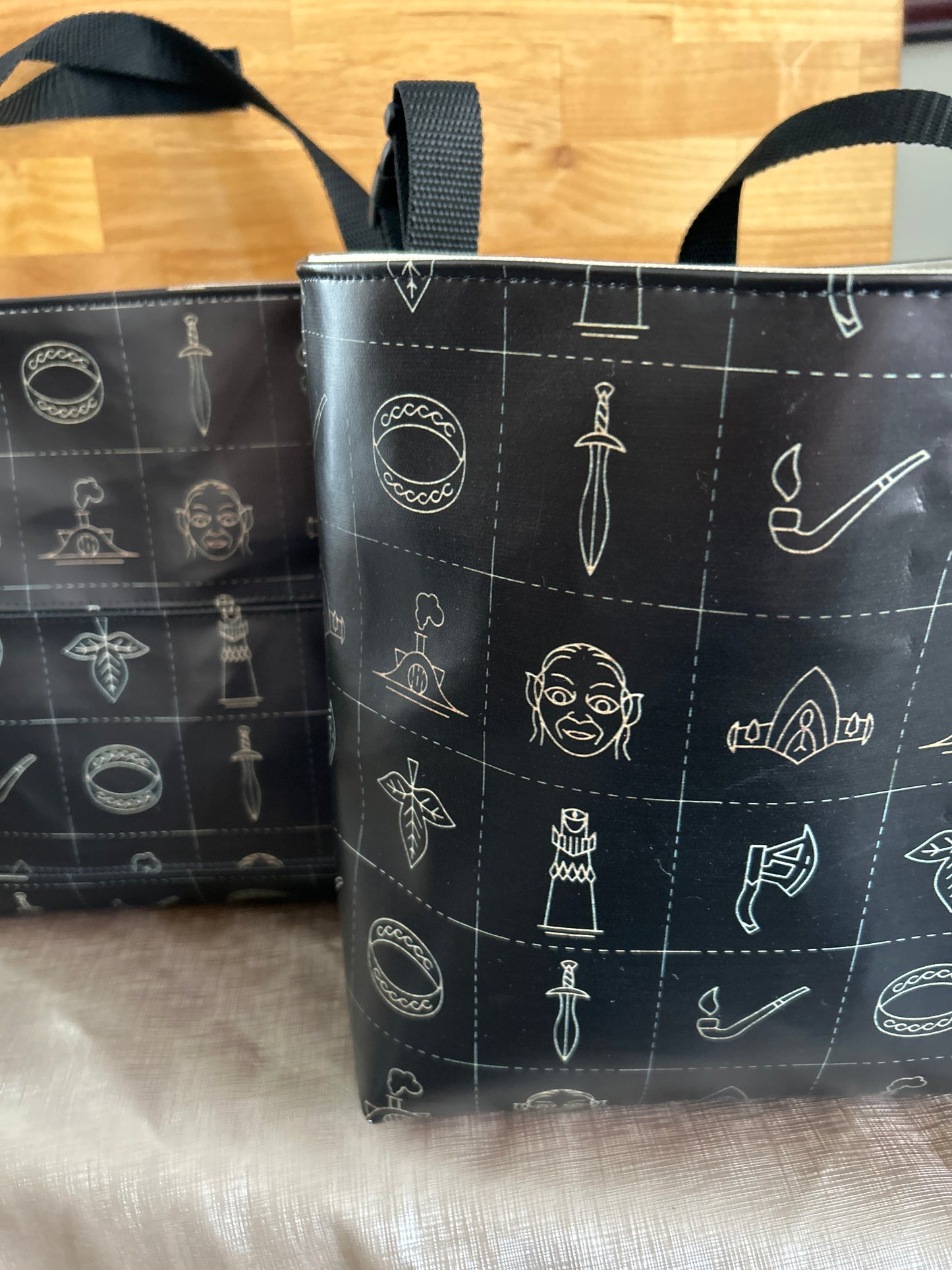 black icons car organizer bag