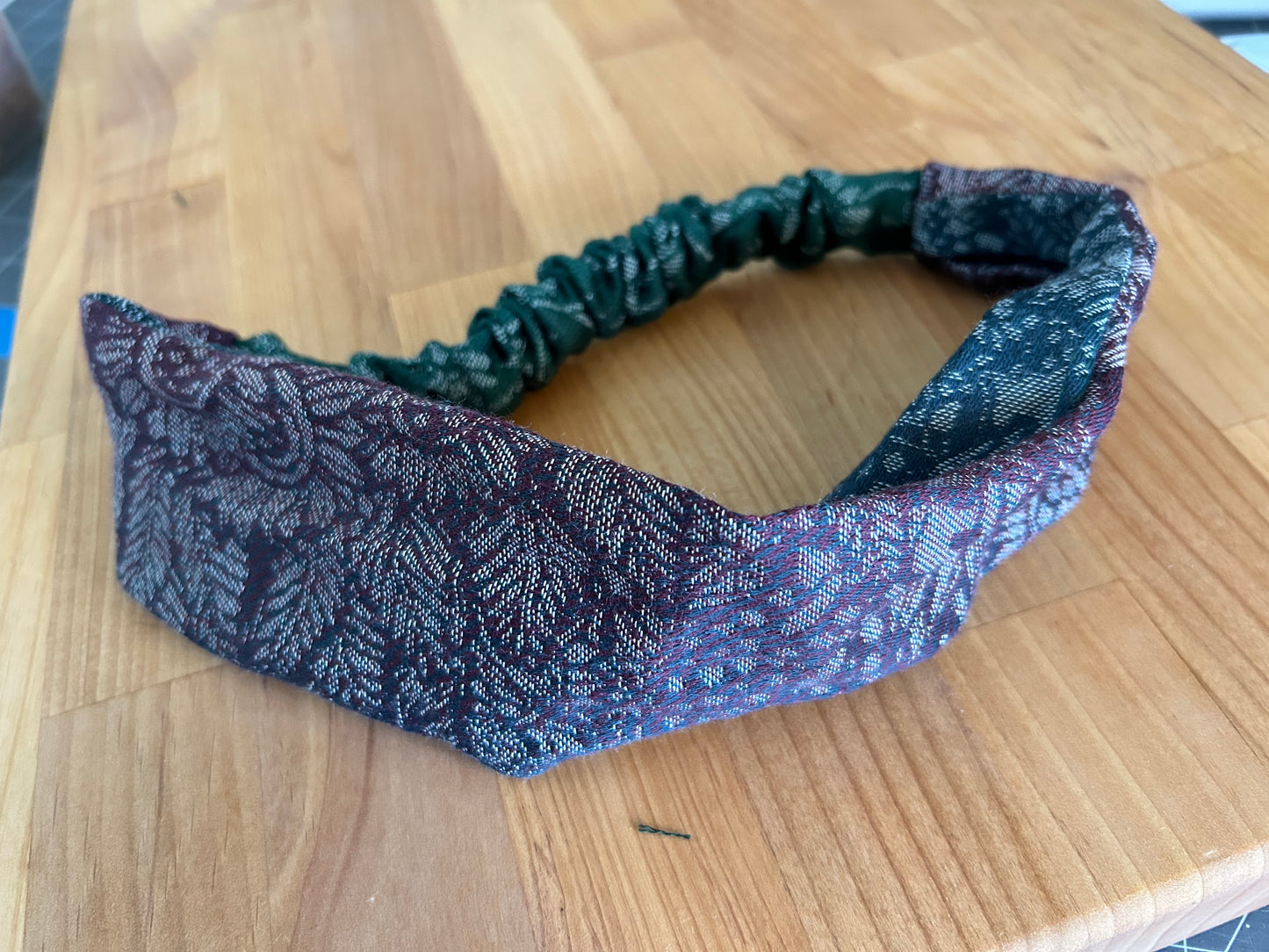 Green/Maroon headbands