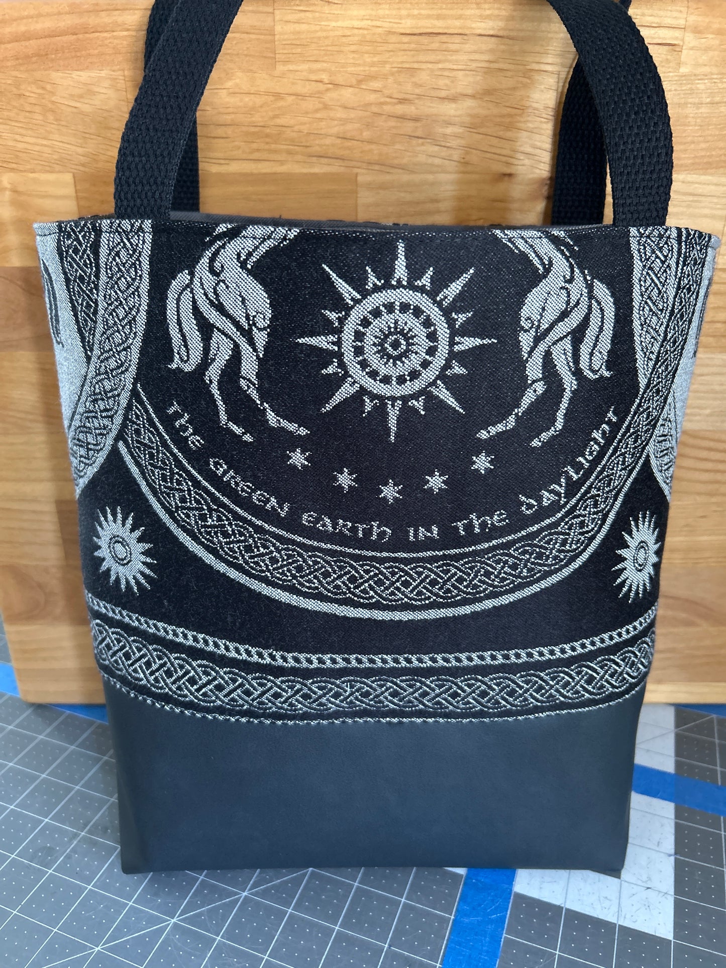 Black Horse Tails tote bag