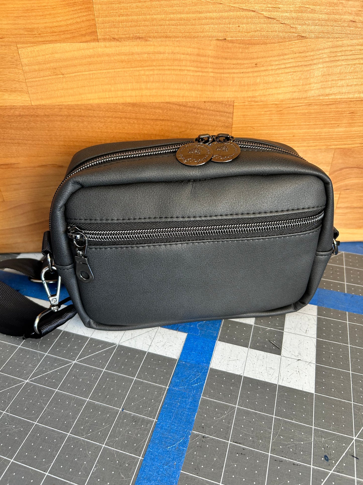 Black Tree Crossbody Pouch
