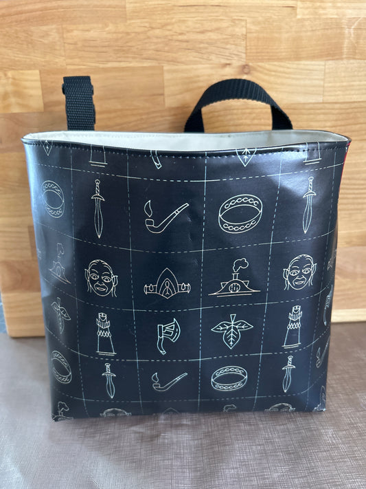 black icons car organizer bag